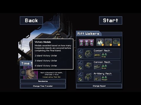 Into the Breach Advanced Edition - Unfair 4 island victory(Rift Walkers) / Volcanic Hive Phase 2