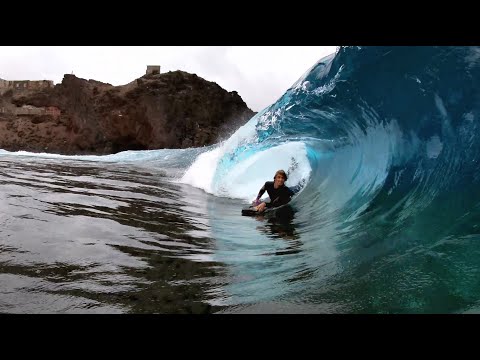 Persiguiendo al Tenedor // 18 -19 Years // Bodyboarding Shallow Slabs In The Canary Islands