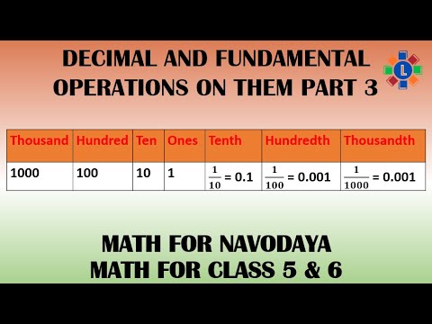 Decimal and Fundamental Operations on them part 3