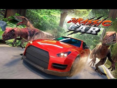Jurassic Car  Dinosaur Race - Jungle Super Fast Car Racing