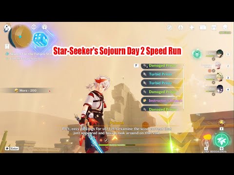 Star-Seeker's Sojourn Event Day 2 Speed Run Guide - Genshin Impact