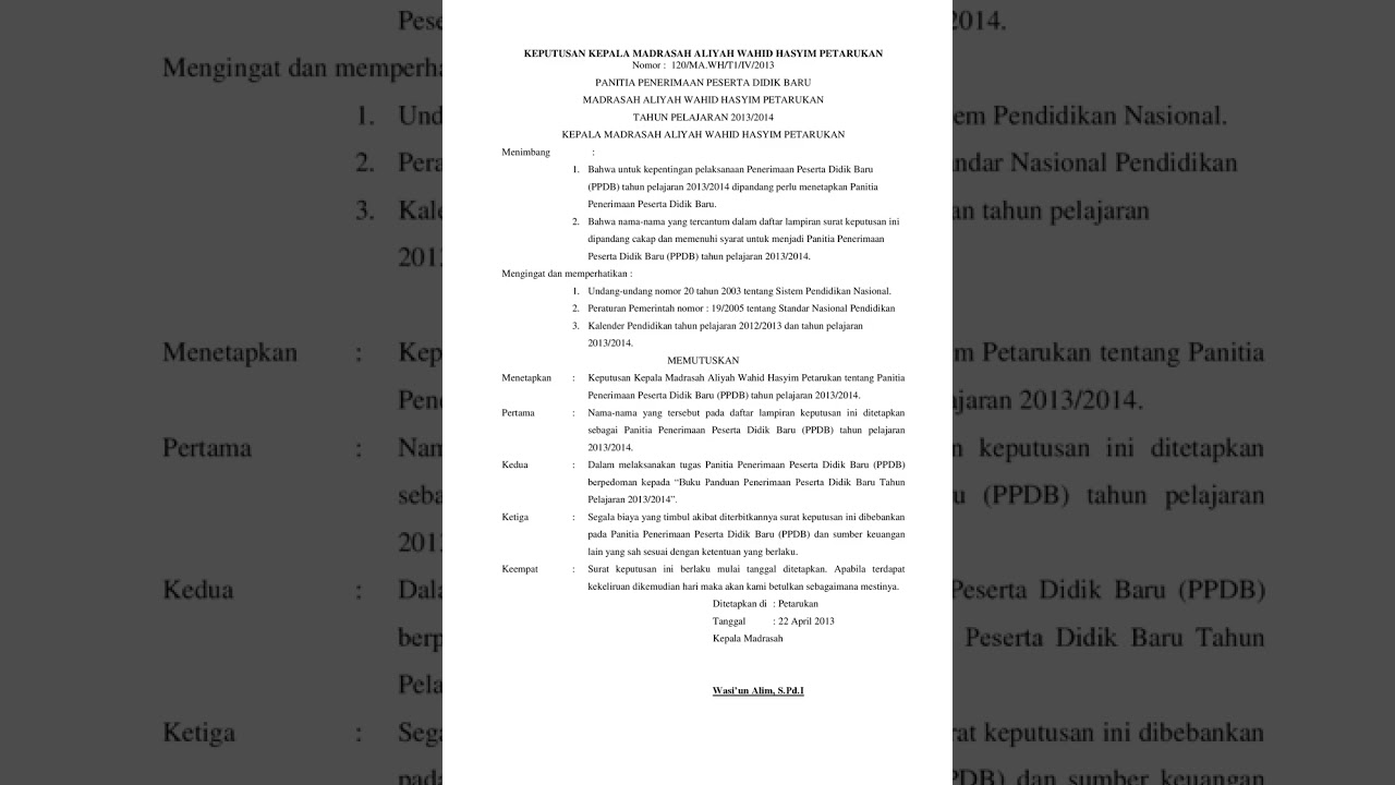 CONTOH PROPOSAL PPDB: PENDAFTARAN PESERTA DIDIK BARU