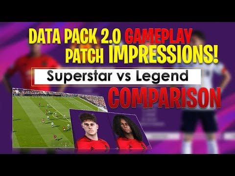 [TTB] PES 2020 Data Pack 2.0 Gameplay Impressions - Superstar vs Legend Comparison!