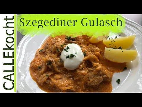 Gulasch auf Szegediner Art. Unbedingt mal ausprobieren!