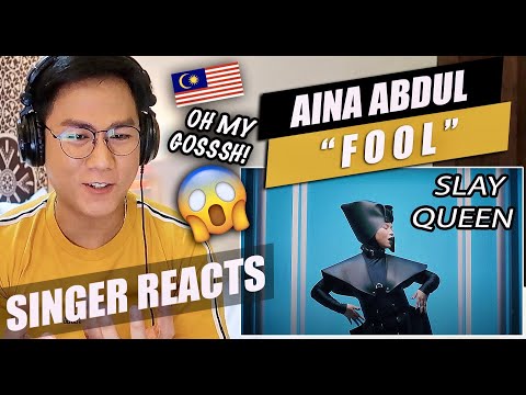 Aina Abdul - FOOL | Official MV | SINGER REACTION