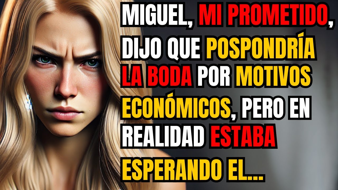 Miguel, mi prometido, dijo que pospondría la boda por motivos económicos, pero en realidad estaba...