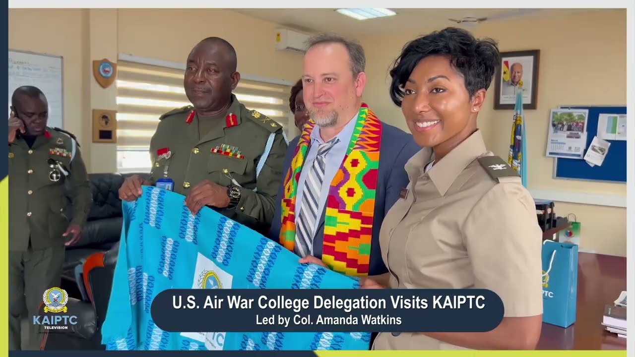The KAIPTC hosted a delegation from the United States Air War College