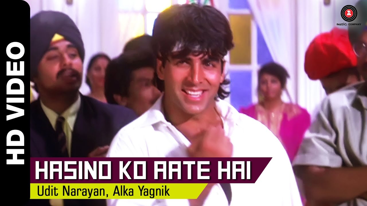 Hasino Ko Aate Hai Lyrics | Lahoo Ke Do Rang | Akshay Kumar, Karisma Kapoor | Alka Yagnik, Udit Narayan | Anand Shrivastav, Milind Shrivastav