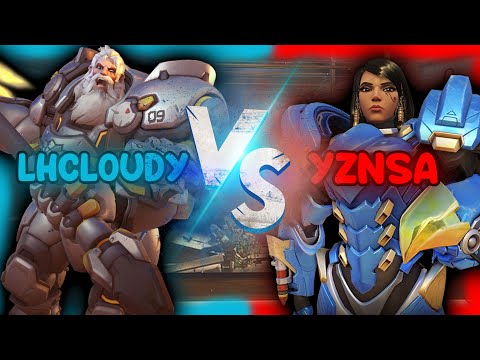 WHEN RANK 1 REINHARDT  MEETS RANK 1 PHARAH (LHCLOUDY VS YZNSA)