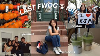 LAST FIRST WEEK OF CLASSES as a PREMED senior at TUFTS | uni vlog