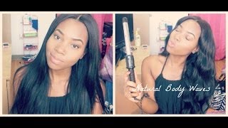 Straight Hair to Natural Body Waves!