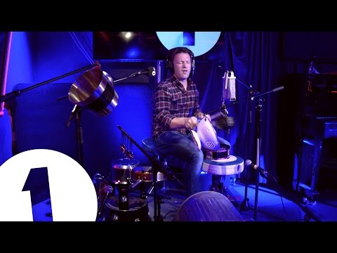 Jamie Oliver Plays Greg James' Pots and Pans Drum Kit