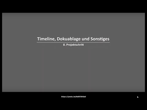 3ct | 8. Projektschritt | Arbeiten mit der Timeline, Dokumente ablegen