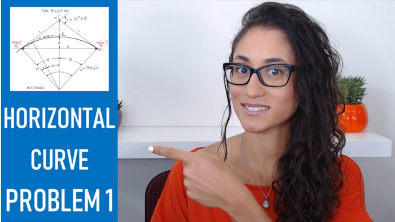 FE Civil Transportation - Horizontal Curve Problem 1