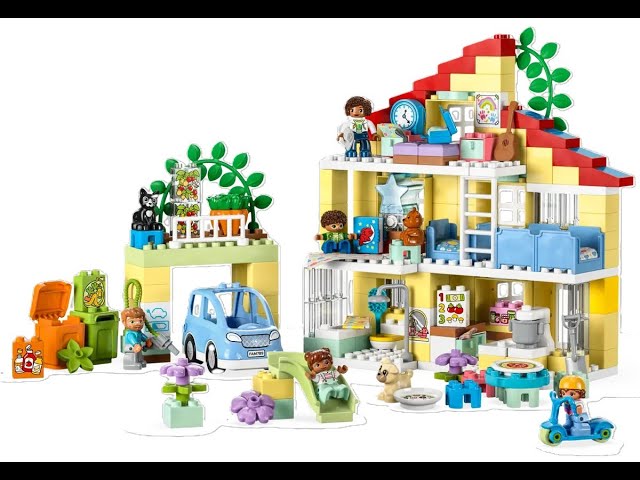 Vídeo relacionado con Lego Duplo Ma City 10994 Family House 3-in-1, Toy Doll House con coche
