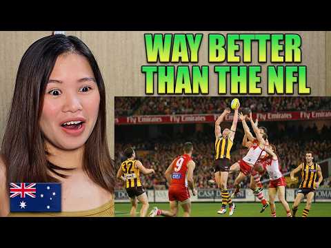 American Girl Reacts to Australian Football for the First Time!