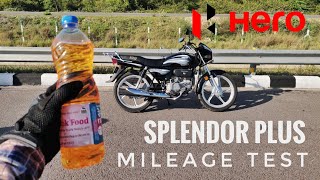 Hero Splendor Plus Mileage Test | Kitna Mileage deti hai?