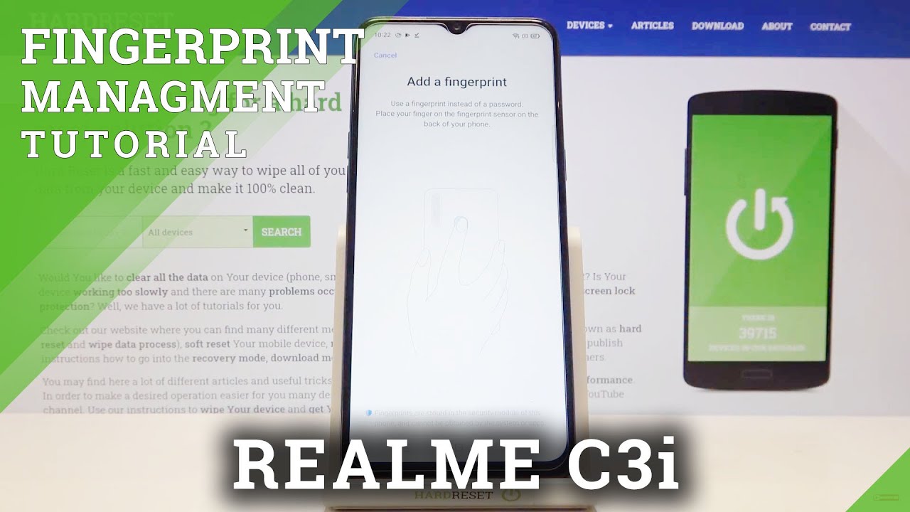 How to Add Fingerprint to REALME C3i – Set Up Lock Screen