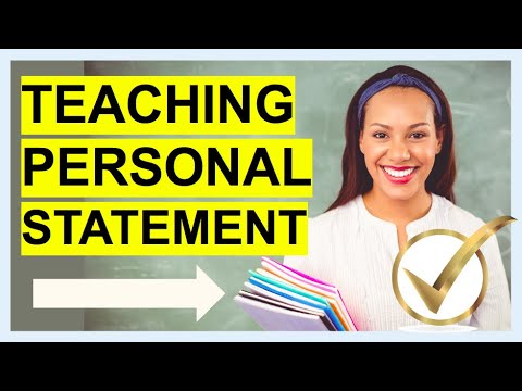 TEACHING Personal Statement! How To Write A BRILLIANT Teacher PERSONAL STATEMENT & Job Application!