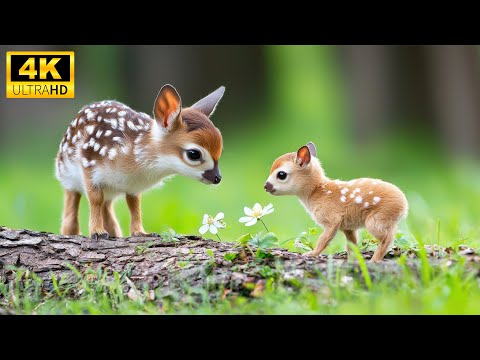 🌸 Tiny Treasures of Nature – Baby Animals in 4K, Wrapped in Calming Melodies and Relaxing Music 🐾