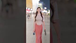 beautiful girl street fashion tiktok #chinesefashion #mejoresstreetfashion #shorts