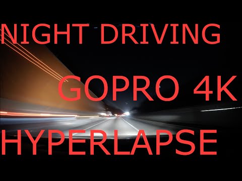 Night Driving GoPro 4K Hyperlapse Time Lapse Atlanta Georgia
