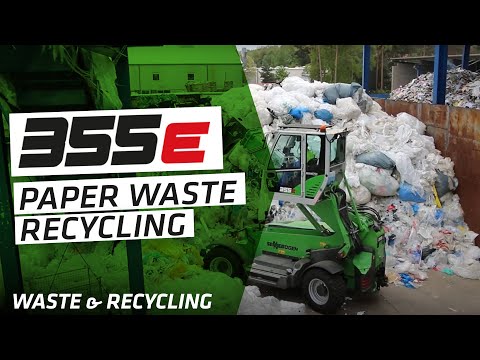 SENNEBOGEN 355 E - Papierrecycling bei Bergler Recycling, Deutschland