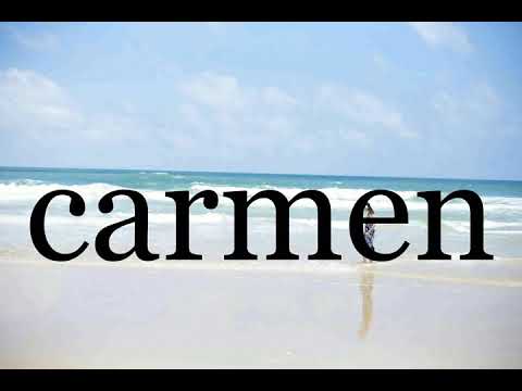 How To Pronounce carmen🌈🌈🌈🌈🌈🌈Pronunciation Of carmen