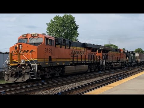 BNSF manifest with BNSF #8133 BNSF #3814 + NS #6420 (7/12/23)