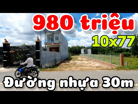 Đất đẹp 10x77 đường nhựa 30m thổ cư nhiều giá 980 triệu gần Tỉnh lộ 786 xã Long Chữ Tây Ninh