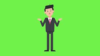 Man green screen animation free|| man moving forward rotating