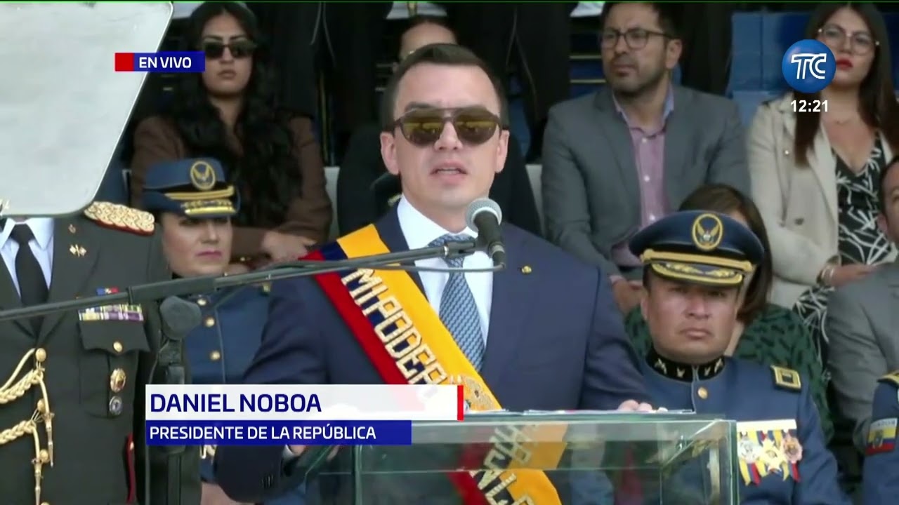 Presidente Noboa anuncia toque de queda en 4 provincias