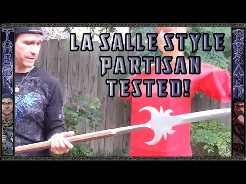 La Salle style Partisan Tested on Ballistic Gel Head