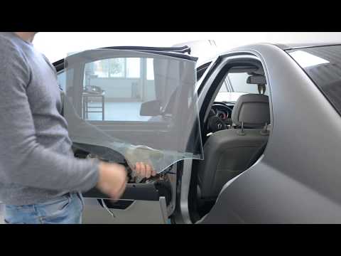 Mercedes W204 Removing Rear Door Window Glass