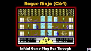 Rogue Ninja (C64) - Single Screen Ninja Themed Casual Game