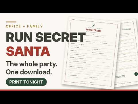 Questionnaire For Secret Santa