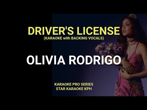 Olivia Rodrigo - Drivers License ( KARAOKE with BACKING VOCALS )