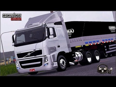 VOLVO FH13 440  ORIGINAL NA GRANEL GUERRA - PEGAMOS MUITA CHUVA NO TRECHO - VOLANTE G27