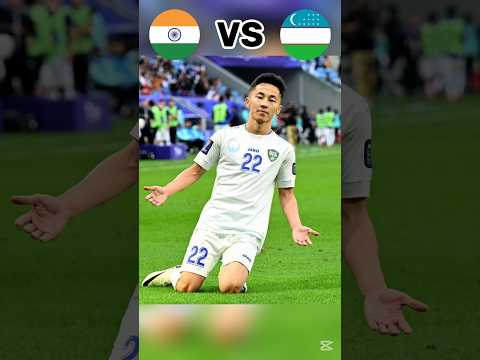 #Aaiancup24 💥🇺🇿Uzbekistan vs 🇮🇳India #footballplus #uzbekistan #india #football #fayzullayev