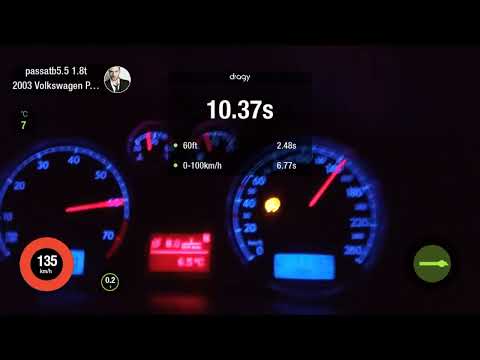 Vw Passat B5.5 1.8T K04 Hybrid - Dragy acceleration 0-100Kmh / 100-200Kmh
