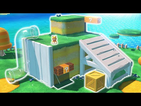What If We Could Play the Title Screen Level in Super Mario 3D World?