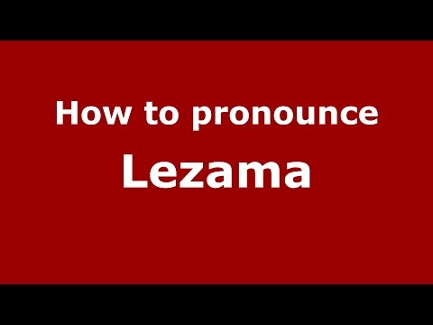 How to pronounce Lezama (Spanish/Argentina) - PronounceNames.com