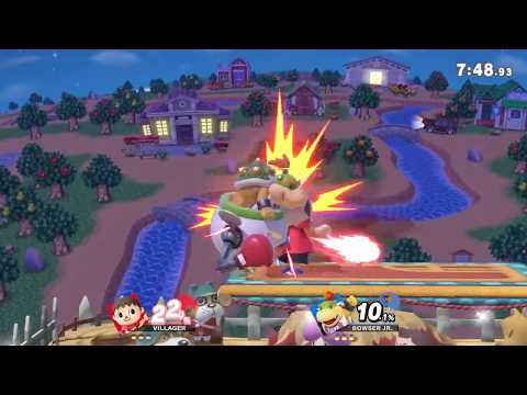 Super Smash Bros Ultimate Friendly: D-Money (Bowser Jr.) vs Mezio (Villager)