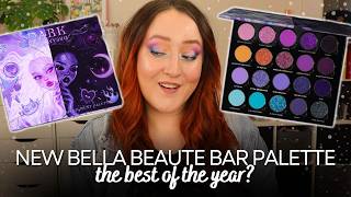 BELLA BEAUTE BAR *NEW* DARK DREAMSCAPE EYESHADOW PALETTE! Swatches & Try On Review Indie Makeup!