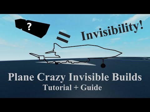 The Next Gen of PC PvP | Invisiblity & Stealth | Tutorial & Guide | Roblox Plane Crazy