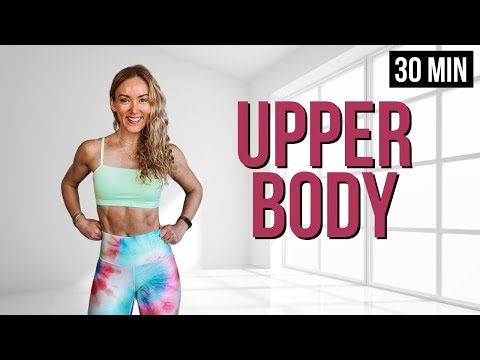 ⚡️ 30 Min TOTAL UPPER BODY WORKOUT with Dumbbells | EMOM Antagonist Circuits | Tone & Strengthen