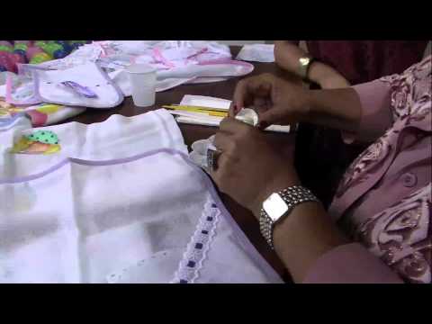 Pintura em Fralda por Filó Frigo - 10/04/2013 - Mulher.com - P1/2