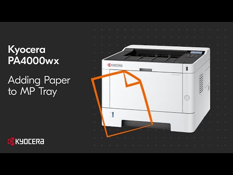 Kyocera PA3500wx — загрузка бумаги в MP-лоток