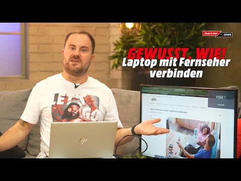 Laptop mit Fernseher verbinden: So geht's mit und ohne Kabel 💻📺