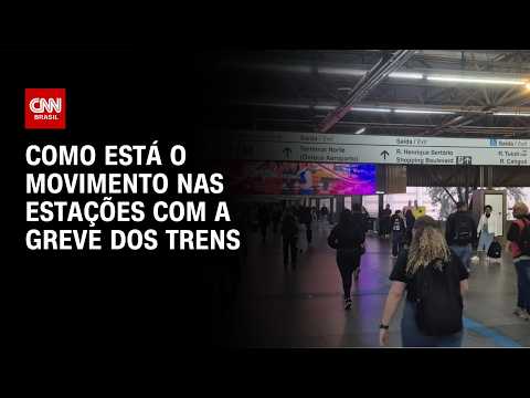 Veja como está o funcionamento parcial das linhas afetadas pela greve dos trens em SP | CNN NOVO DIA